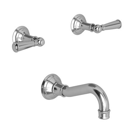 NEWPORT BRASS Tub Faucet, Polished Chrome, Wall 3-2475/26